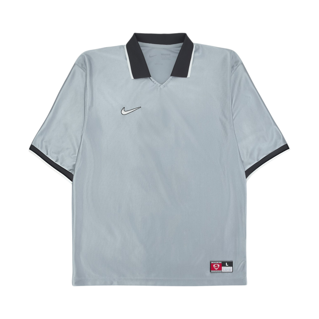 IF1535-012 Nike Energy Dri-Fit Short Sleeve Football Shirt Wolf Grey Midnight Navy - Asia