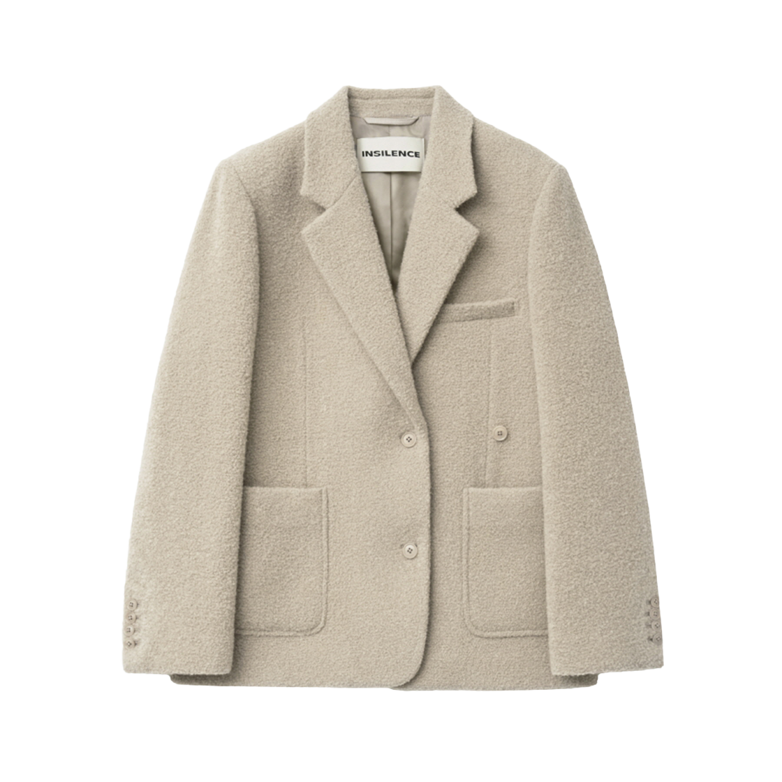 IW2F4JK01BE INSILENCE WOMEN Boucle Two-Way Jacket BEIGE