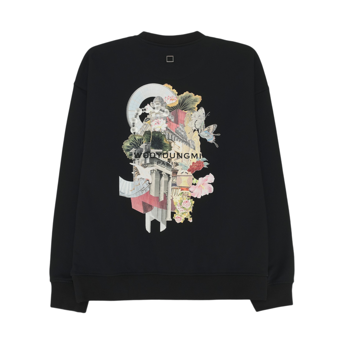W253TS25723B Wooyoungmi City Graphic Sweatshirt Black - 25FW