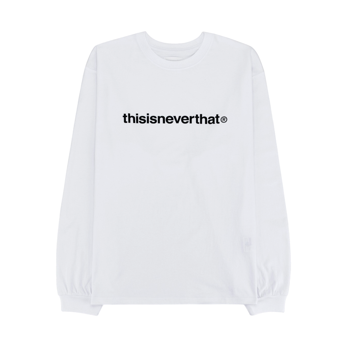 디스이즈네버댓 T 로고 롱슬리브 티셔츠 화이트(thisisneverthat T Logo L/S T-Shirt White)