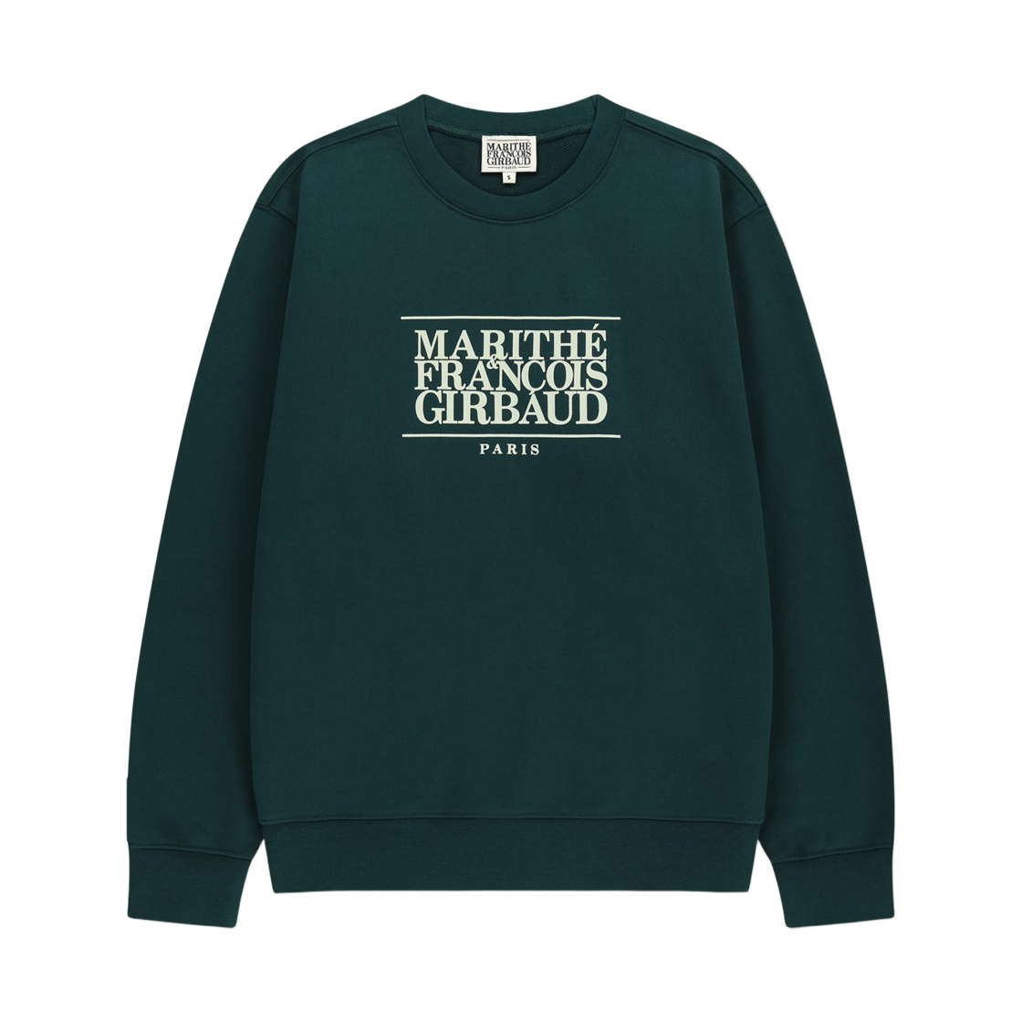 - Marithe Francois Girbaud Classic Logo Sweatshirt Dark Teal
