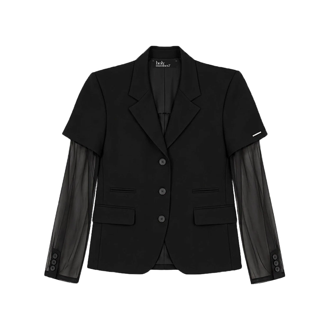 7JA2FC01USB000 Holy Number 7 Layered Double Sleeve Jacket