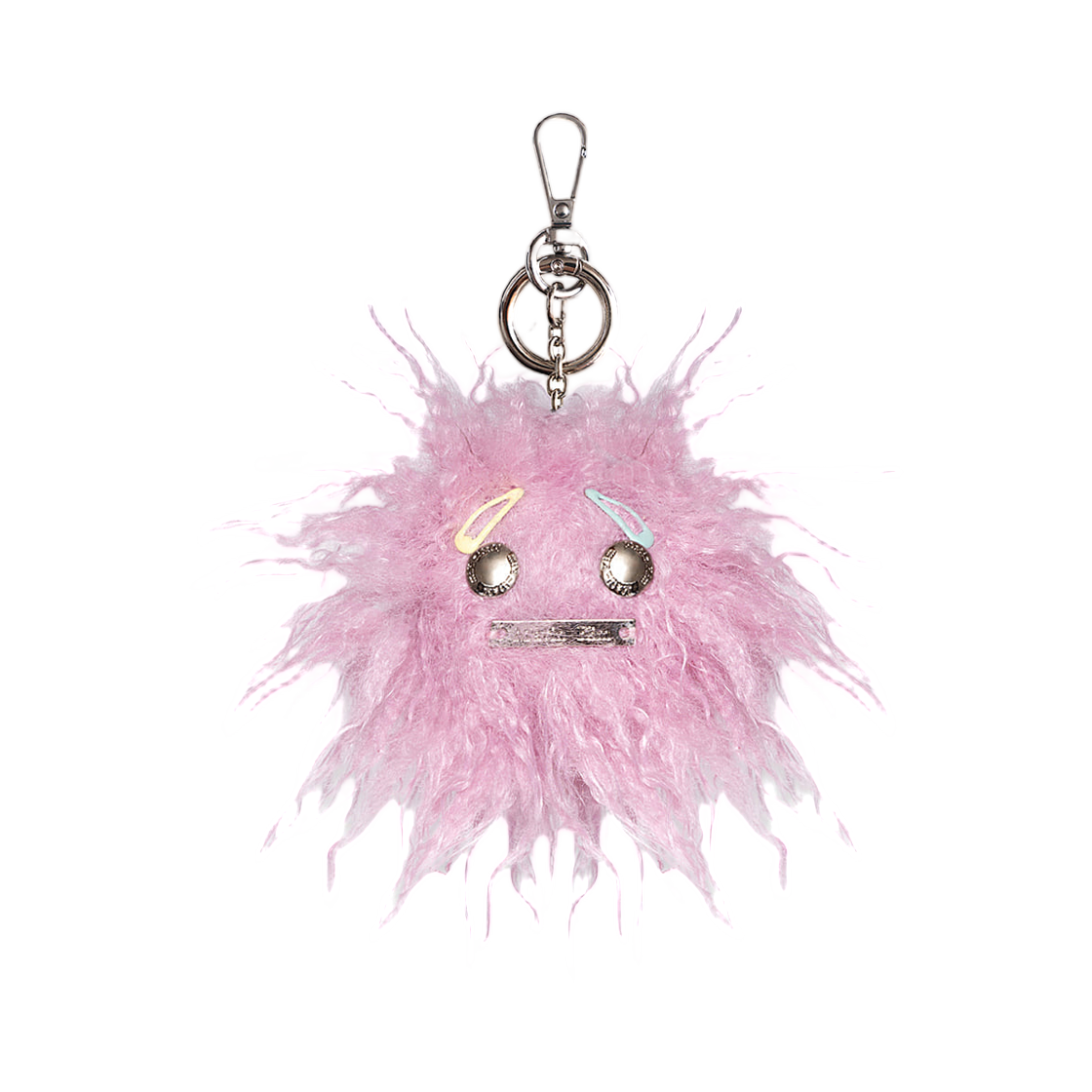 MK269OKE002MPK Matin Kim Oddball Fur Keyring In Pink