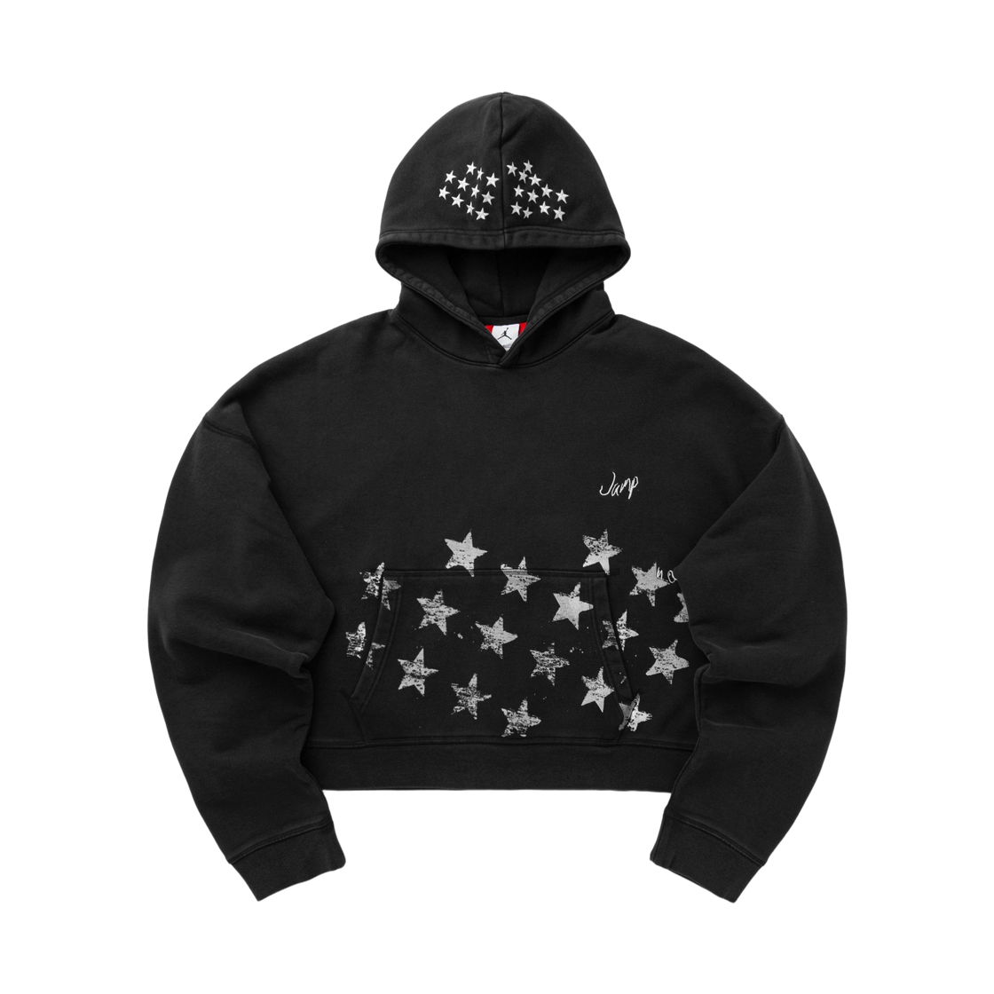 IM7367-010 Jordan In House Crop Hoodie Black Ivory (IM7367-010)