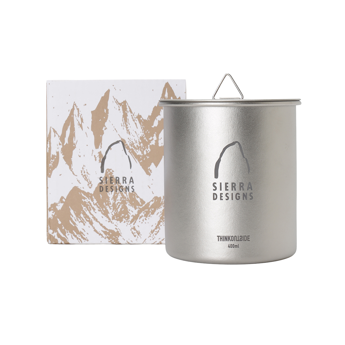 N6343SEQ43SLV SIERRA DESIGNS MOJO Titanium Single Mug 400 Silver
