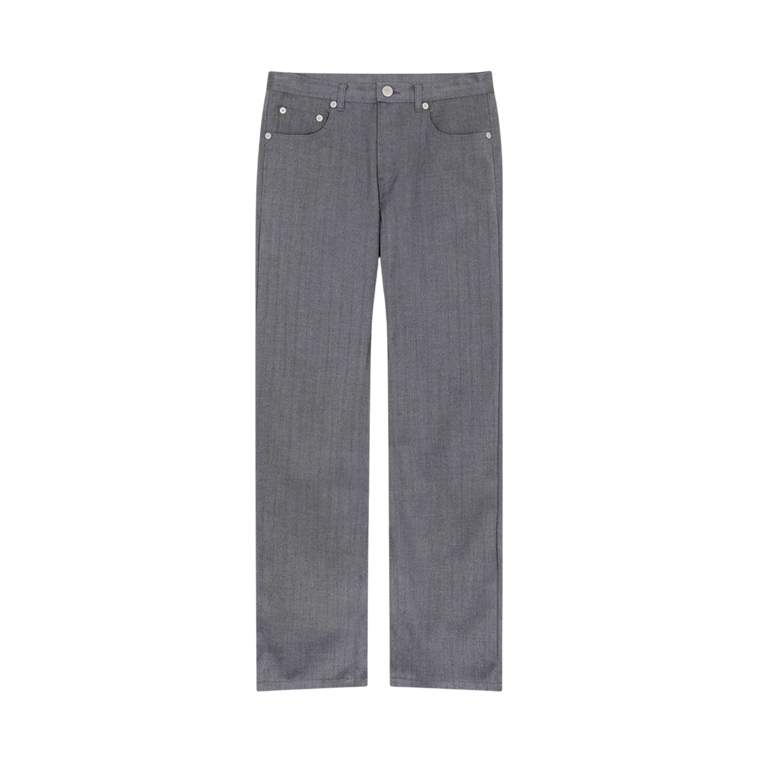 사파리스팟 슬림 핏 헤링본 팬츠 차콜(Safarispot Slim Fit Harringbone Pants Charcoal) - 1