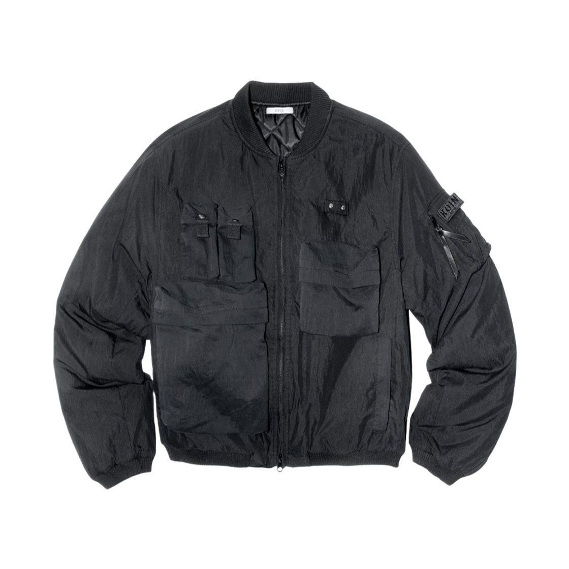 이티씨이 코인 멀티포켓 워시드 봄버 블랙(ETCE Koin Multipocket Washed Bomber Black) - 1