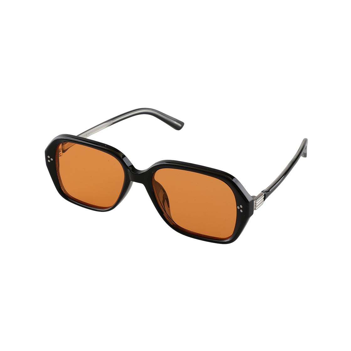 투디터 CAS 틴트 패션 사각 뿔테 빅사이즈 자외선차단 선글라스 C4 오렌지틴트(2DITOR CAS Tint Fashion Square Horn-Rim Oversized UV-Blocking Sun Glass C4 Orange Tint)