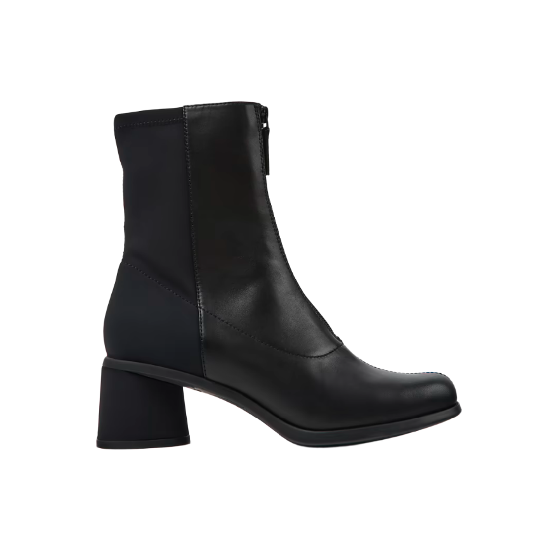 K400708-001 (W) Camper Kiara Leather Textile Ankle Boots Black