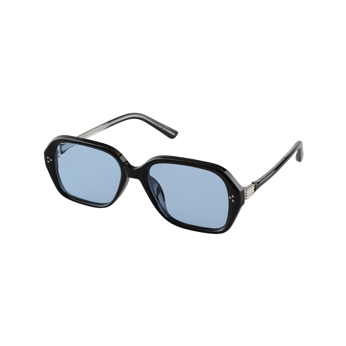 RACAS C3 2DITOR CAS Tint Fashion Square Horn-Rimmed Big Size UV Protection Sun Glass C3 Blue Tint