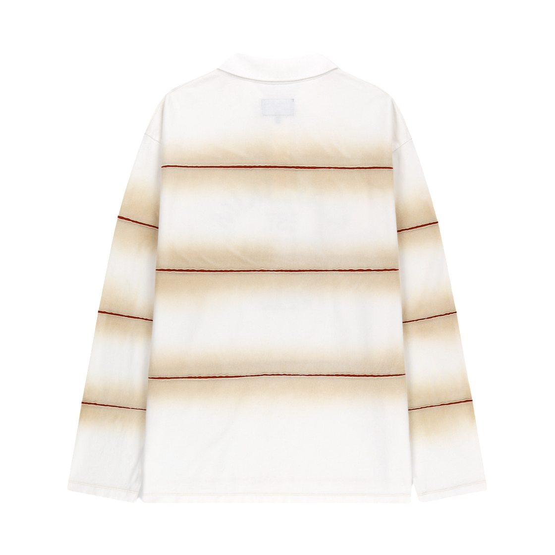 마뗑킴 리빌 스트라이프 로고 칼라 탑 크림(Matin Kim Reveal Stripe Logo Collar Top In Cream) - 2