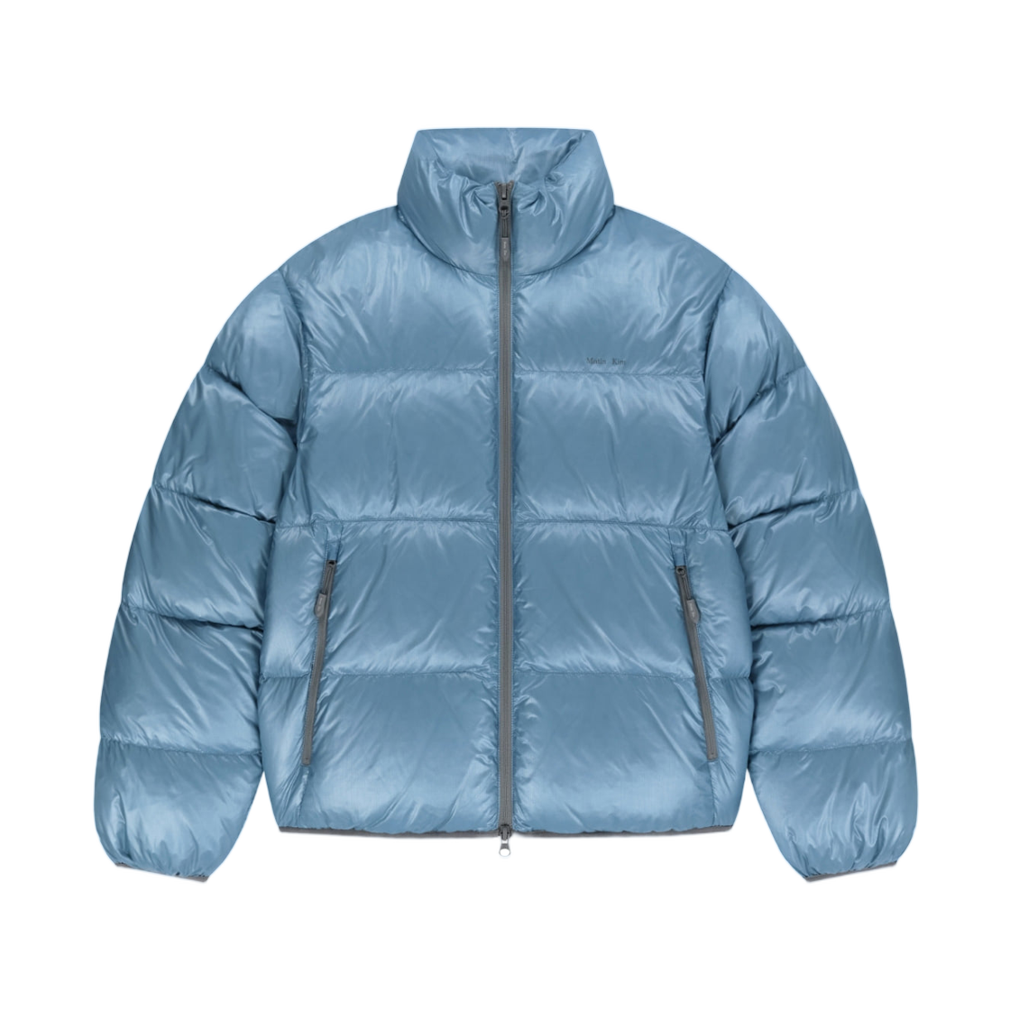 MK269ODW306ULB Matin Kim Icon Logo Down Jumper In Light Blue