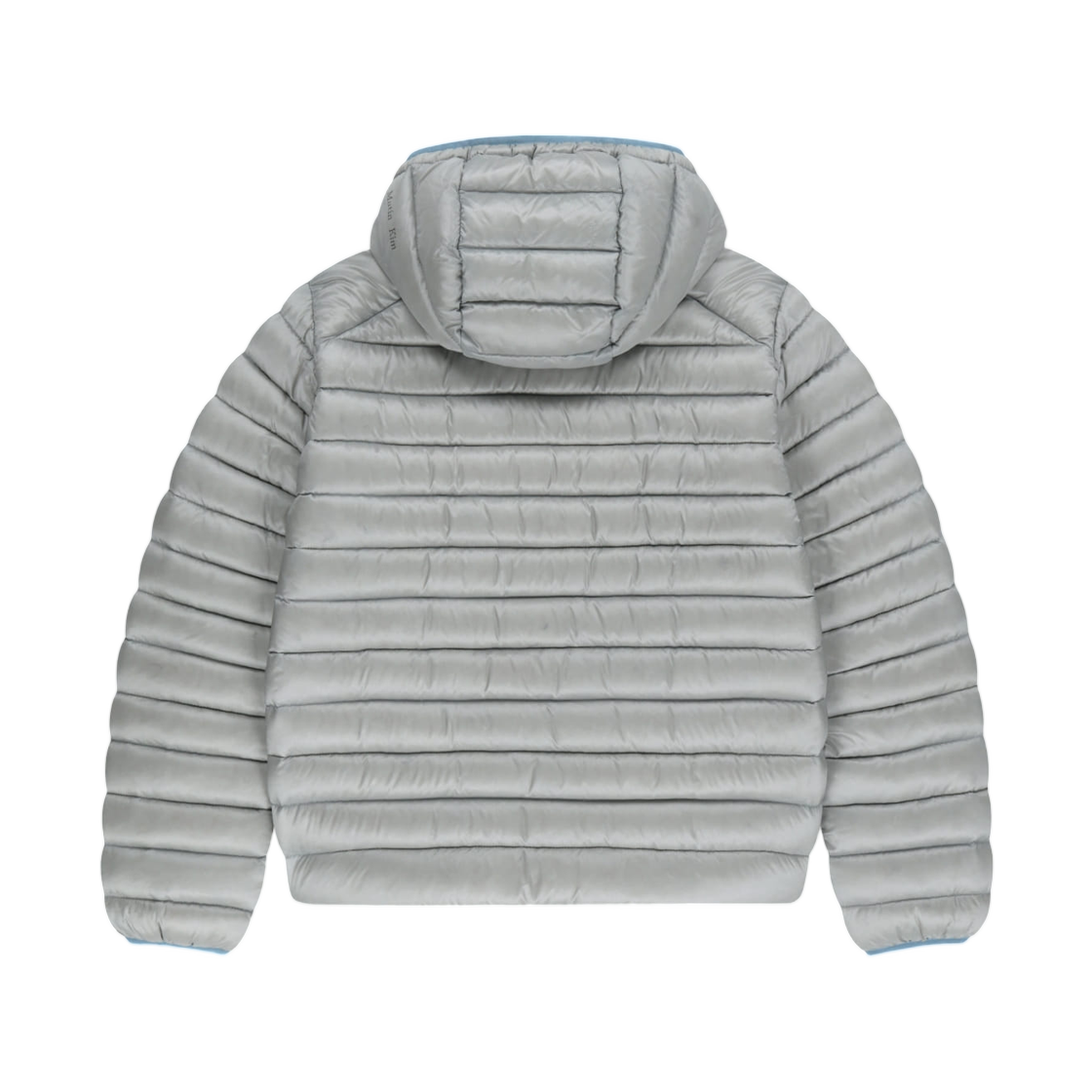 마뗑킴 콘트라스트 트림 라이트 다운 후디 점퍼 라이트 그레이(Matin Kim Contrast Trim Light Down Hoody Jumper In Light Grey) - 2