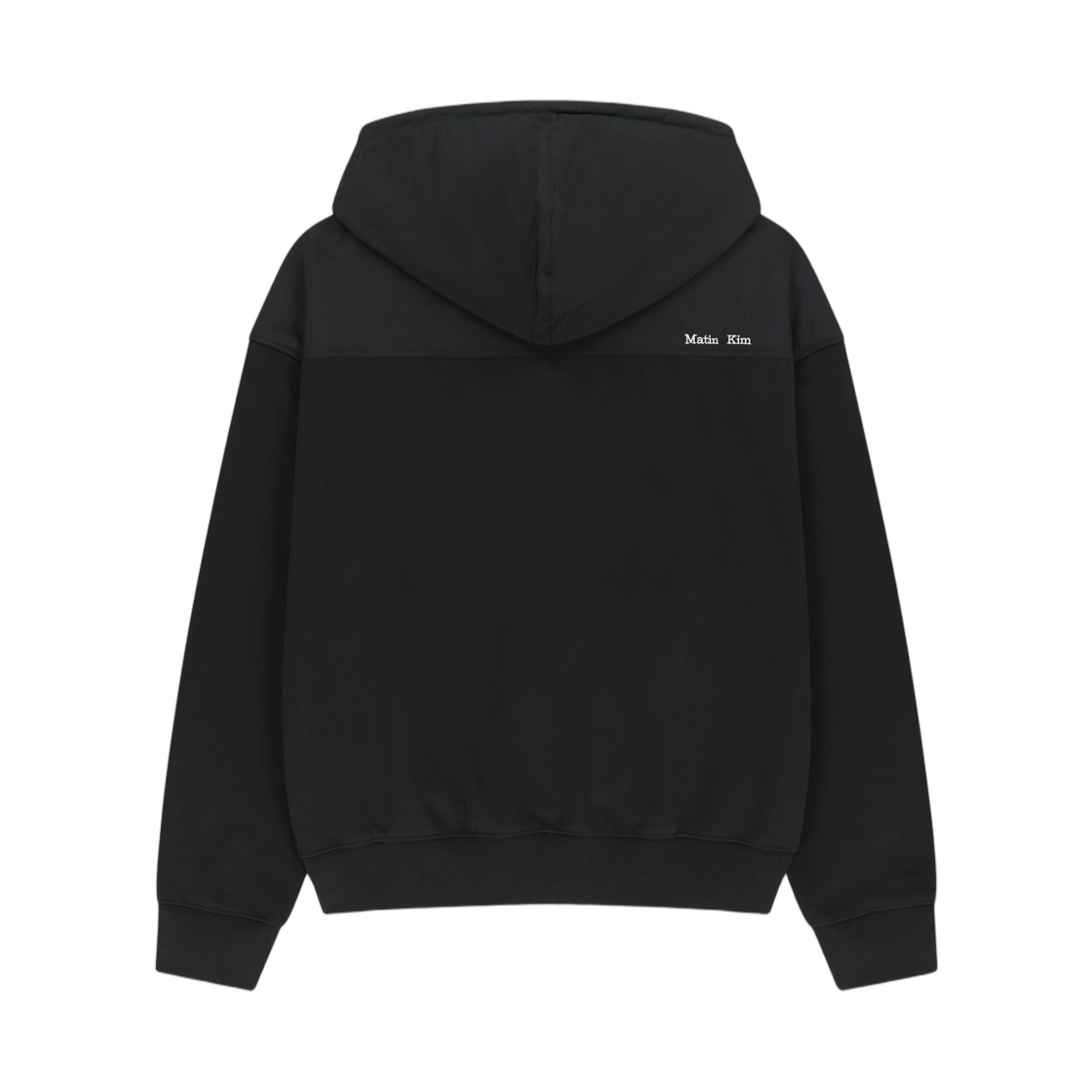 마뗑킴 컬러 블록 후디 집업 차콜(Matin Kim Color Block Hoody Zip Up In Charcoal) - 2