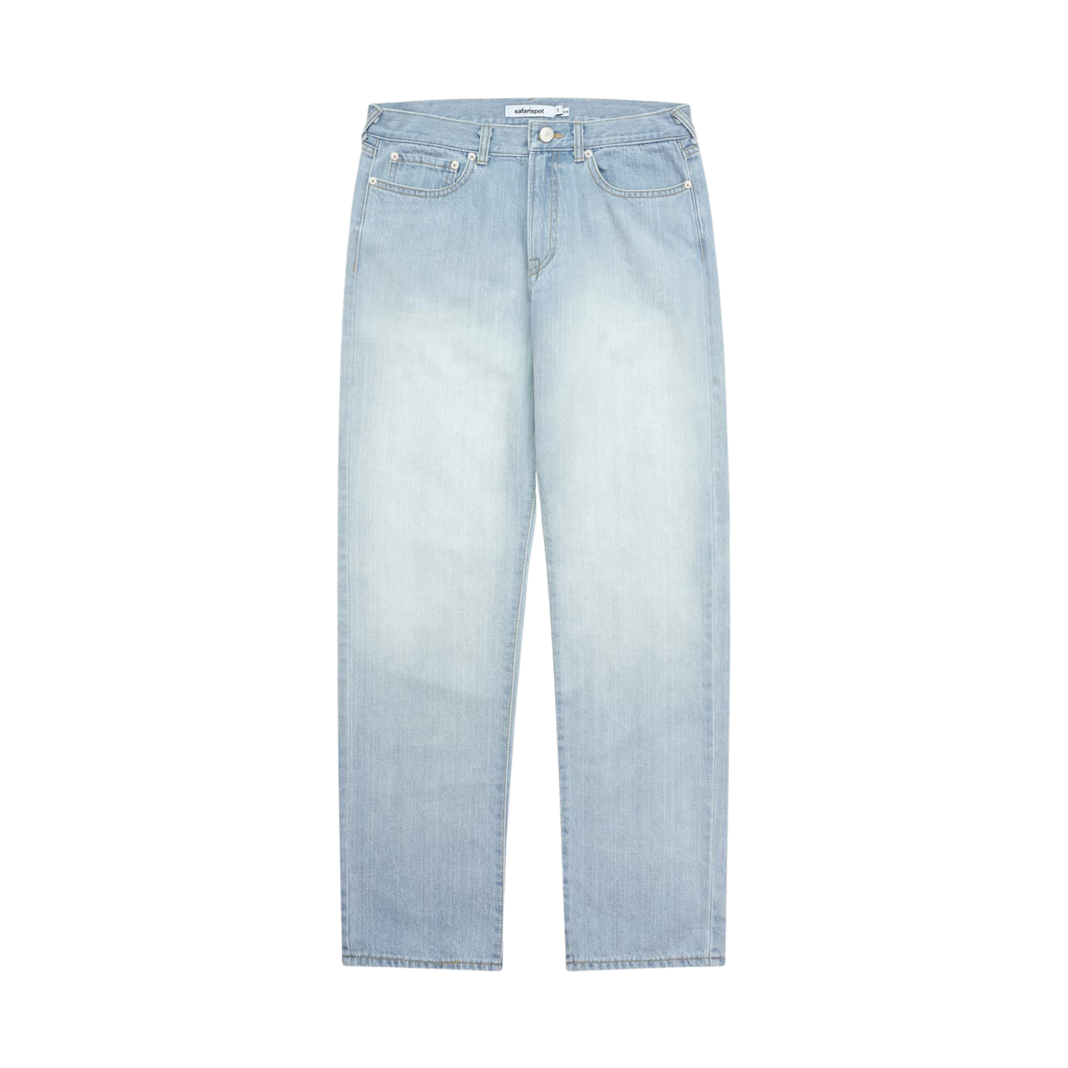 사파리스팟 오피 레귤러 데님 팬츠 라이트 블(Safarispot 5P Regular Fit Denim Pants Light Blue) - 1