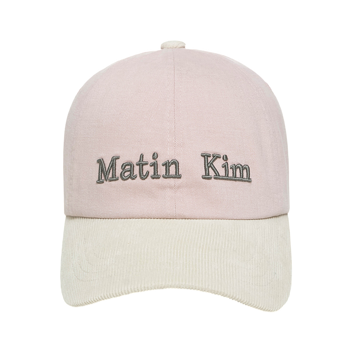 MK2600HT031MPK Matin Kim Classic Logo Corduroy Brim Ball Cap In Pink