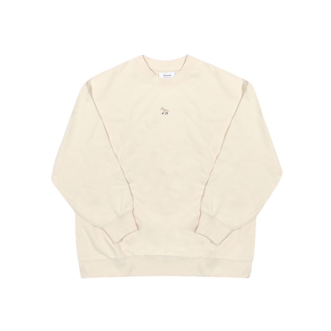 OW00301KM0325 0134 [15% 쿠폰] Maison Kitsune Baby Fox Patch Oversize Sweatshirt Marble