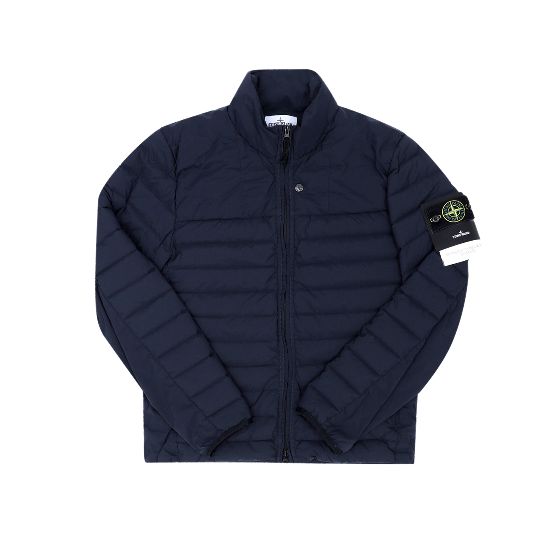 L2S154100067 S0183 V0020 [15% 쿠폰] Stone Island 4100067 Seamless Tunnel Nylon Down-TC Stand Collar Down Jacket with Anti Drop Finish Navy Blue - 26FW