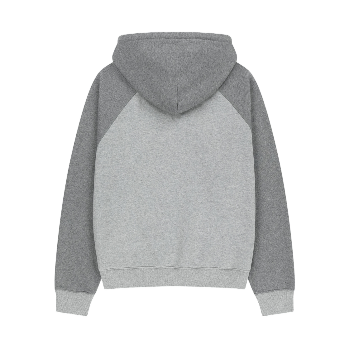 마뗑킴 컬러 블록 로고 후디 탑 그레이(Matin Kim Color Block Logo Hoody Top In Grey) - 2