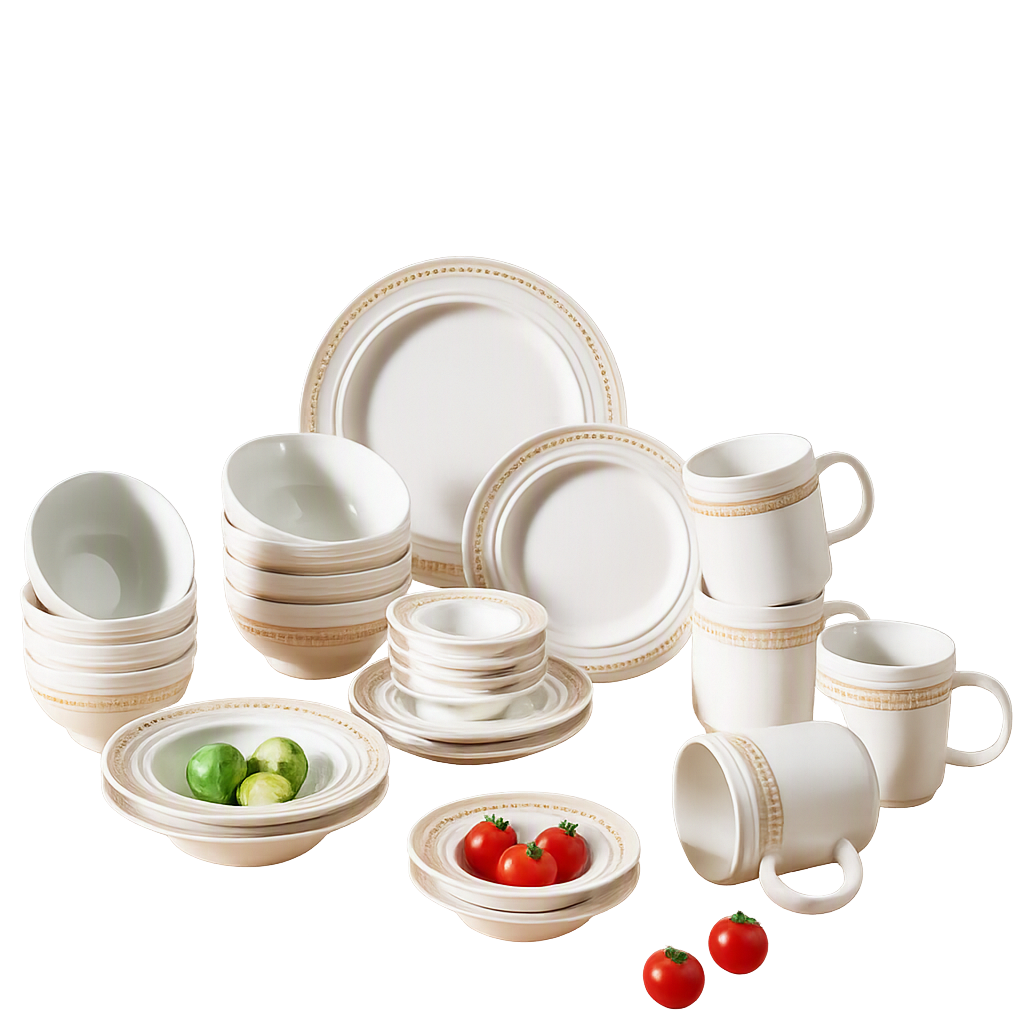 COR132 Corelle Coordinates Rosemont Home Set 24‑Piece