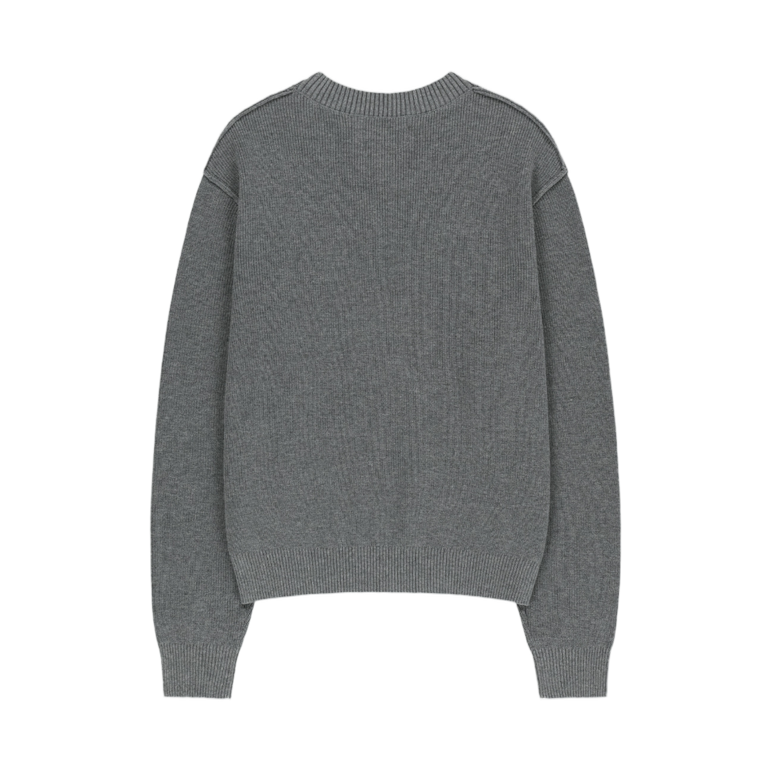 마뗑킴 아플리케 로고 니트 풀오버 그레이(Matin Kim Applique Logo Knit Pullover In Grey) - 2