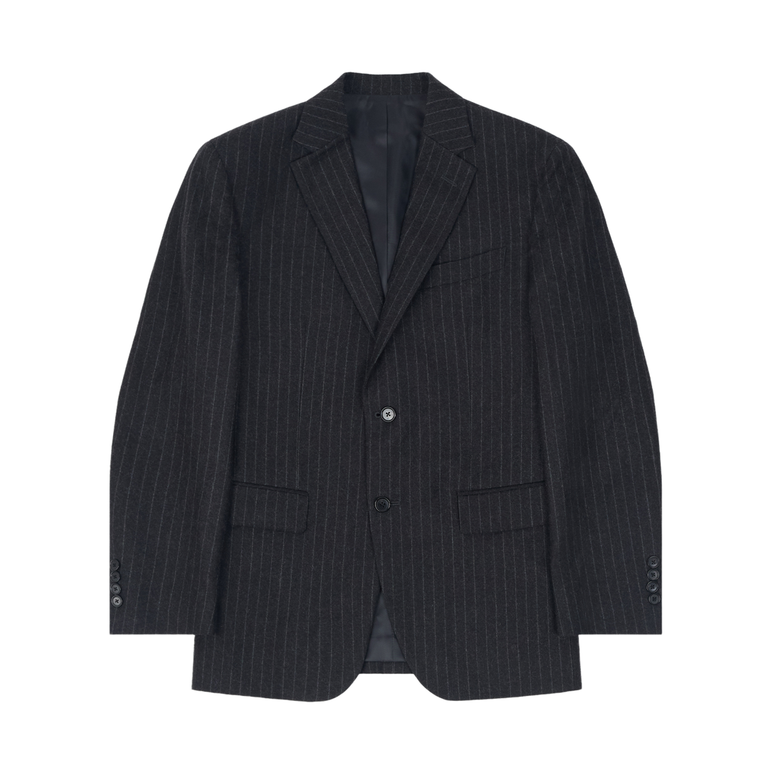 스트레인저 클래식 핏 브리티시 울 핀스트라이프 수트 재킷(STRANGER Classic Fit British Wool Pinstripe Suit Jacket)