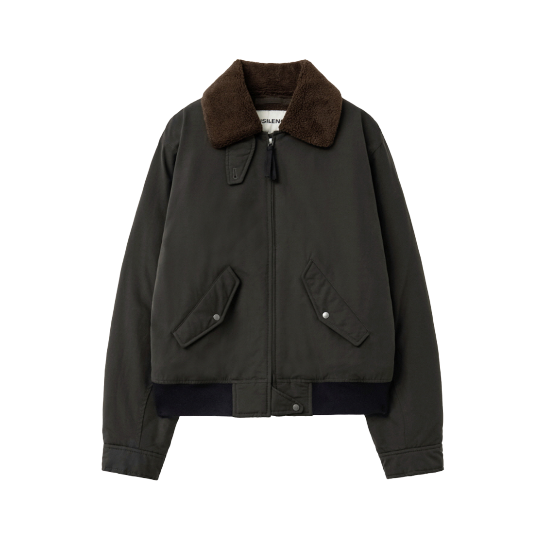 IW2F4JP24KH INSILENCE WOMEN W Washed Cotton Shearling Jacket KHAKI