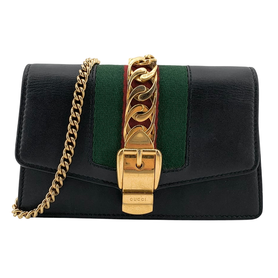 ITTBEK2MW2J7 Gucci Sylvie Supermini Chain Crossbody Bag
