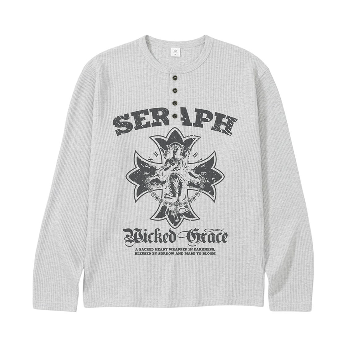 벤힛 SERAPH 와플 헨리넥 롱슬리브 아이보리(VENHIT SERAPH Waffle Henley Long-Sleeve IVORY) - 4