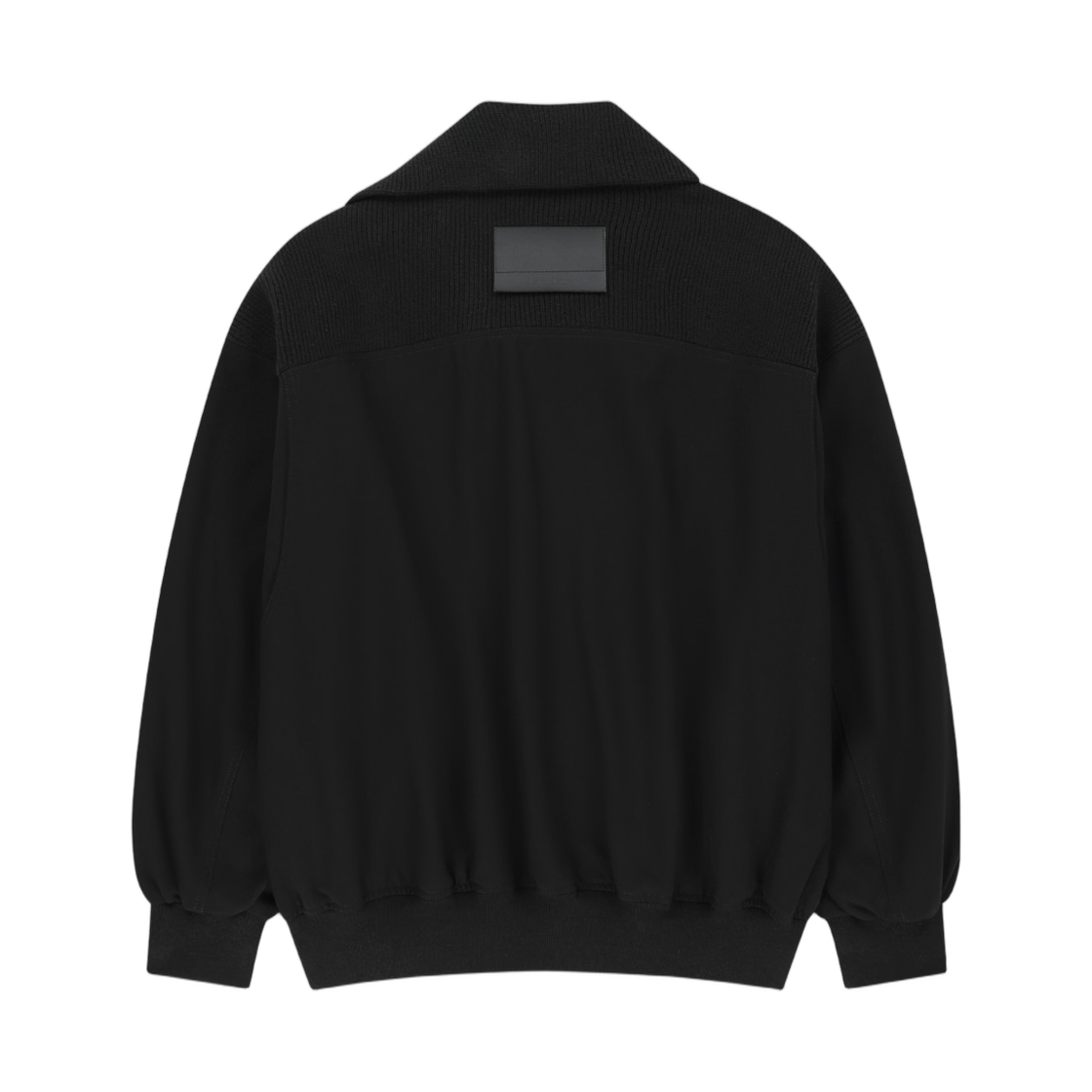 마뗑킴 어시메트릭 니트 패널 점퍼 블랙(Matin Kim Asymmetric Knit Panel Jumper In Black) - 2