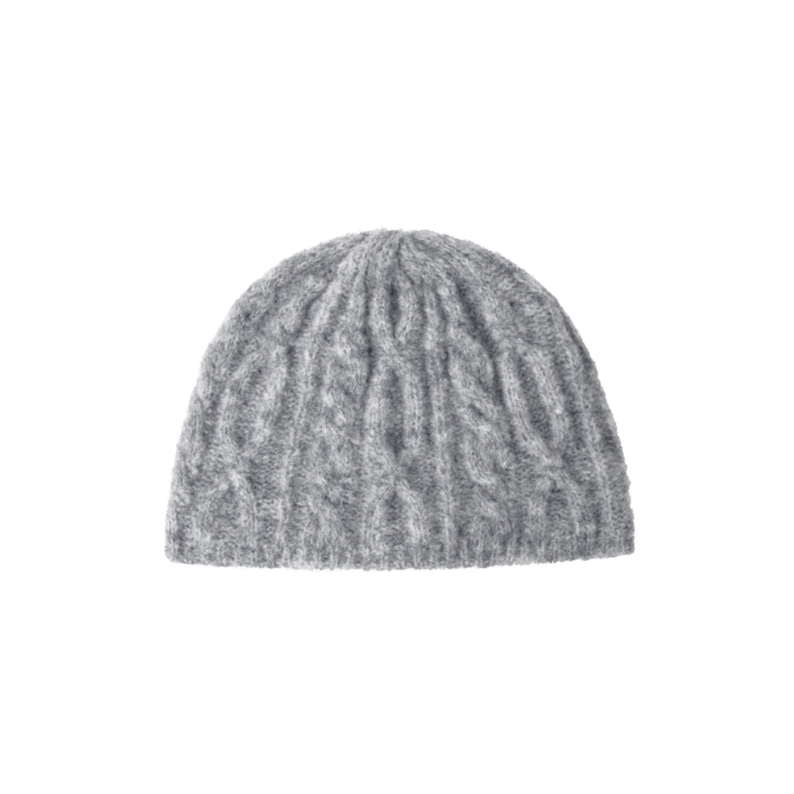 IW2F4AC01LG INSILENCE WOMEN Cable Knit Beanie LIGHT GREY