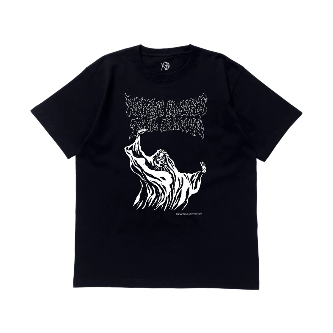 - The Weekend After Hours Till Dawn Pop Up Verdy T-Shirt Goth Logo Black Black