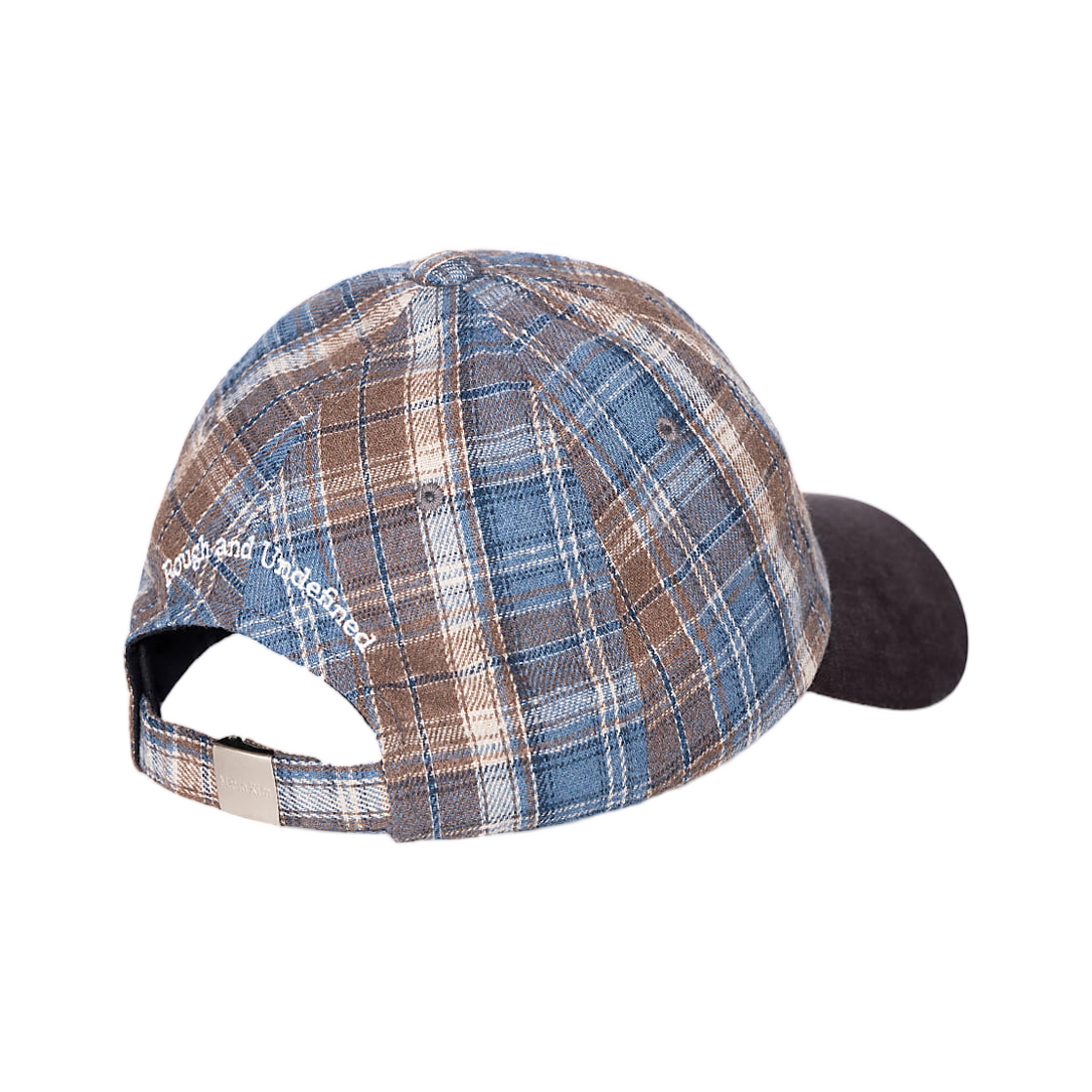 마뗑킴 콘트라스트 브림 체크 볼캡 브라운(Matin Kim Contrast Brim Check Ball Cap In Brown) - 3