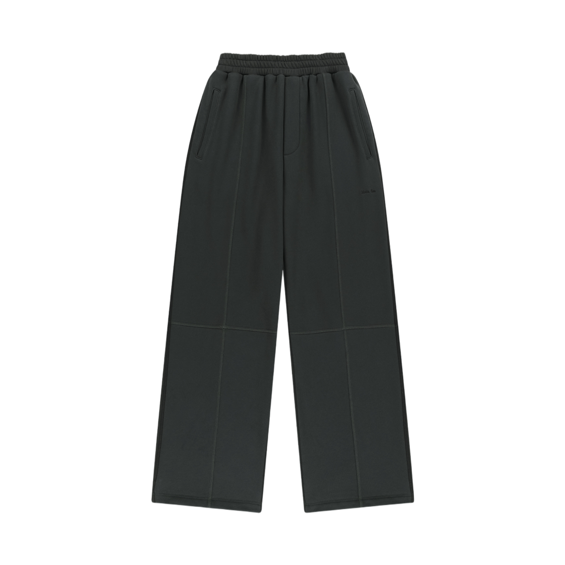 MK2677PT330UBB Matin Kim Colorblock Cut Seam Sweatpants In Black