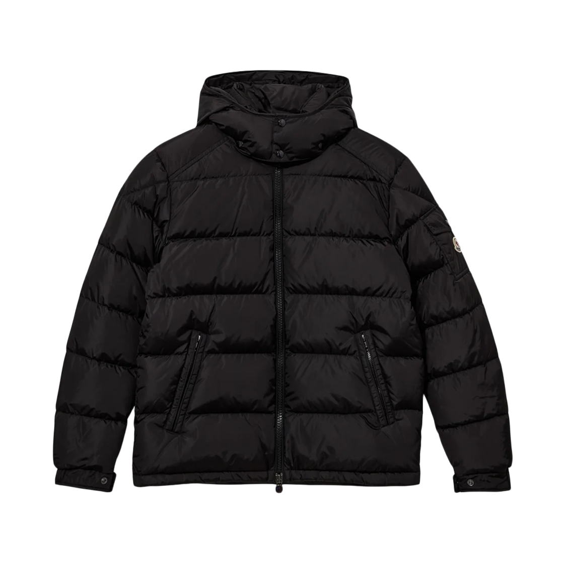 1A536 00 539ZD 999 [15% 쿠폰] Moncler Maya Logo Patch Down Jacket Black - 25FW