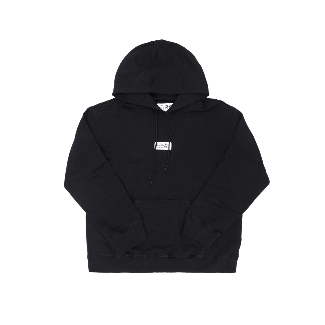 SH0GU0048 M25025 900 [15% 쿠폰] MM6 Maison Margiela Organic Cotton Hooded Sweatshirt Black