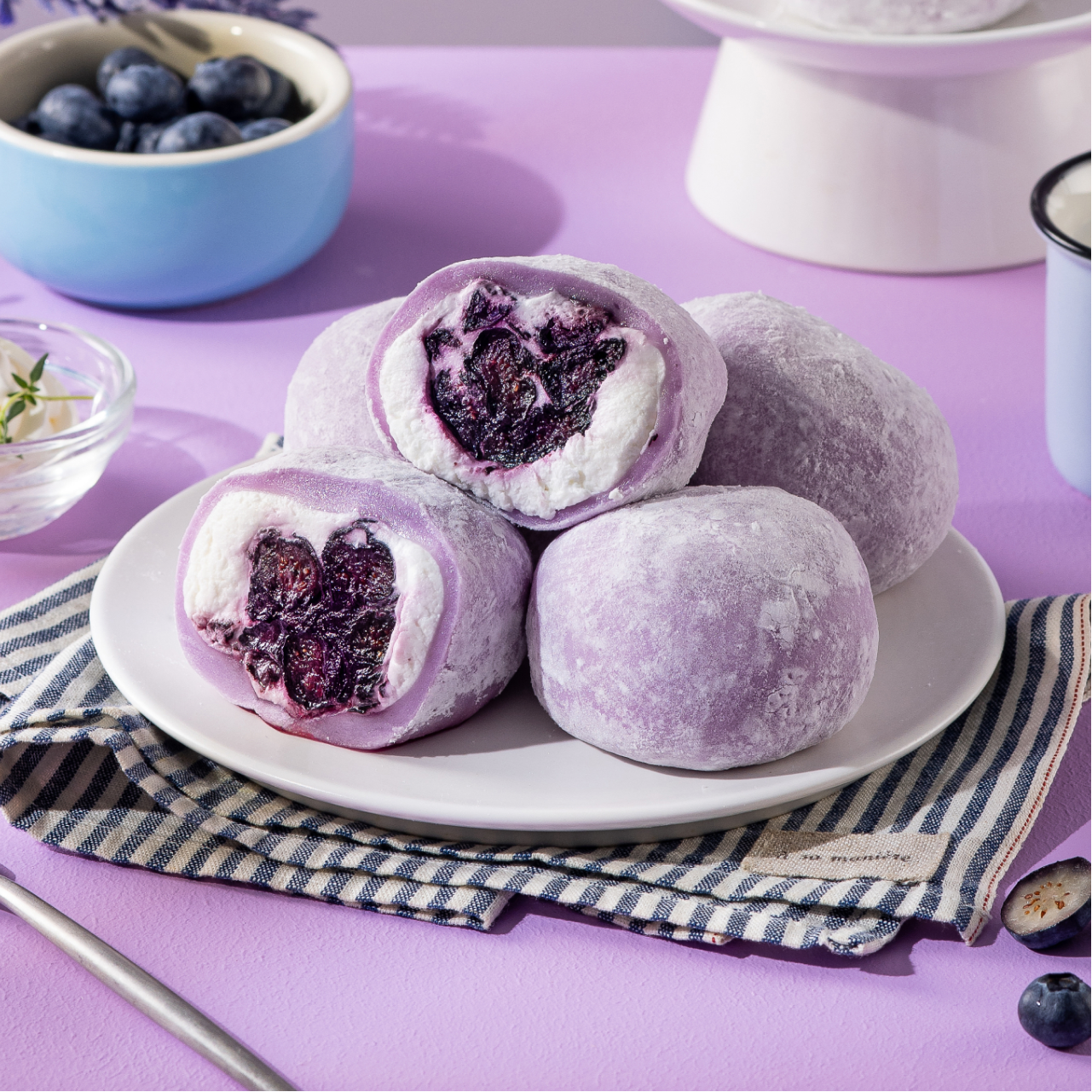 봄날엔 요거블루베리떡 (80g x 3ea)(Bomnal& Yogurt Blueberry Tteok (80g x 3ea)) - 2
