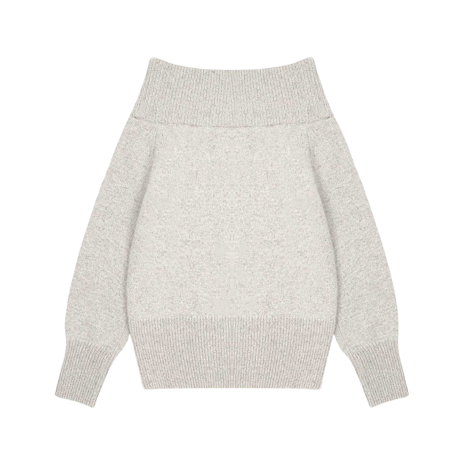 사파리스팟 오프숄더 헤비 니트 베이지/퍼플(Safarispot Off Shoulder Heavy Knit Beige/Purple) - 4