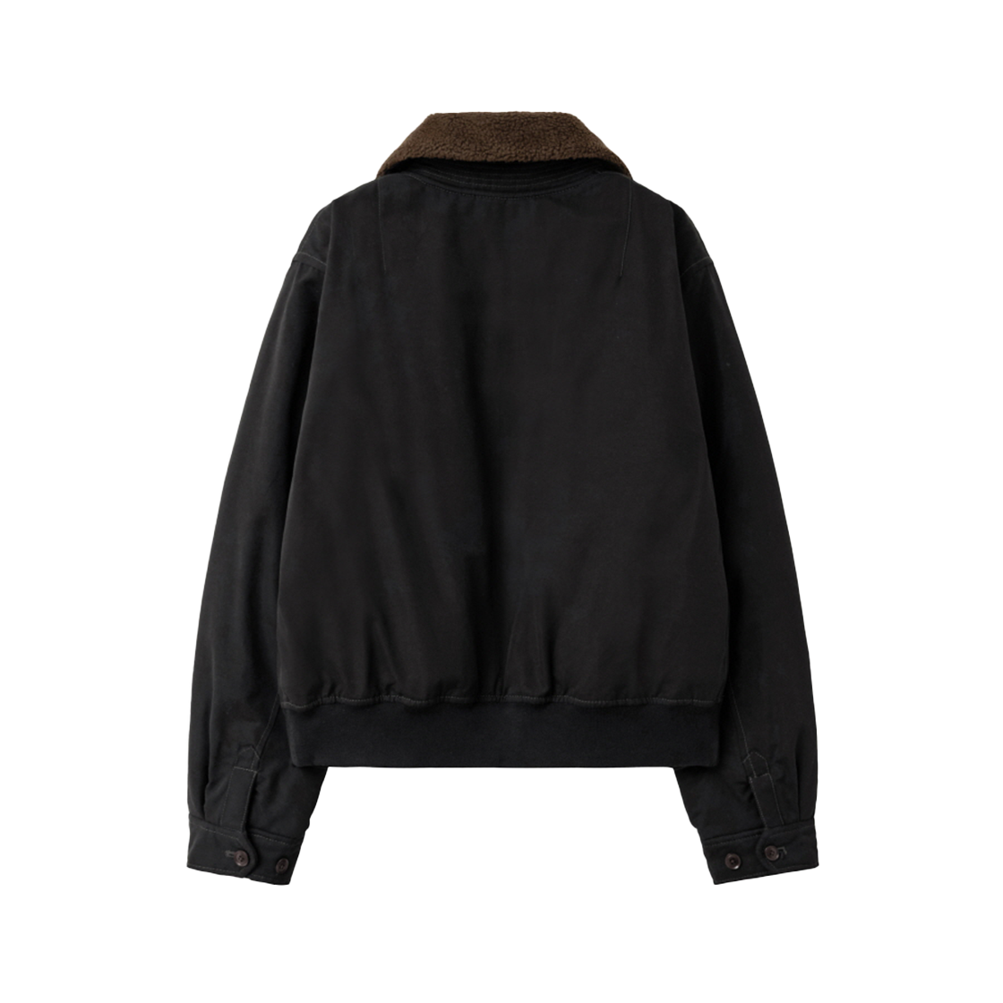 인사일런스우먼 W 워시드 코튼 시어링 자켓 블랙(INSILENCE WOMEN W Washed Cotton Shearling Jacket BLACK) - 2