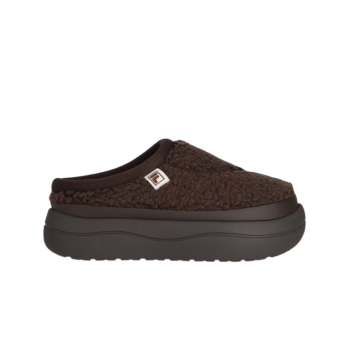 1100FS264BT03X005217 [5% 적립] FILA Puffer Platform Mule Brown