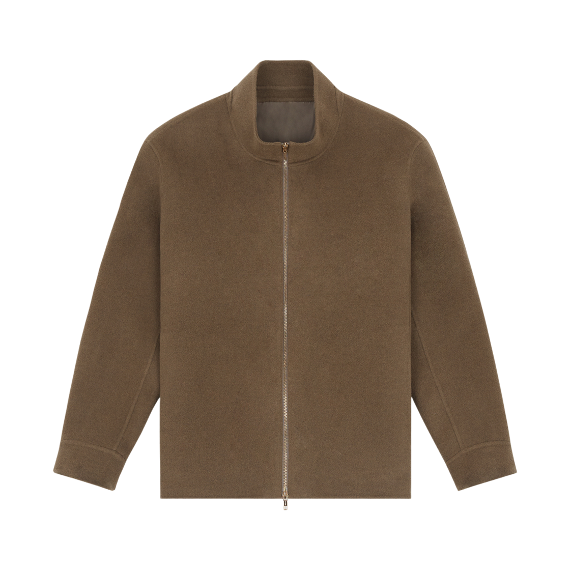 0026FROM020 STRANGER Relaxed Fit Wool Handmade Zip Jacket Beige