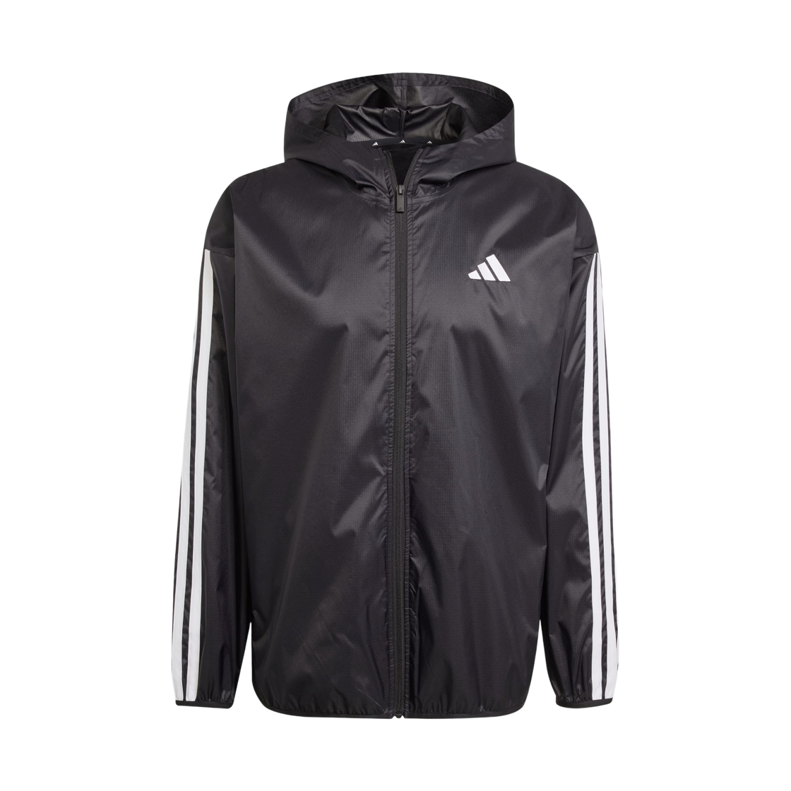 IM7848 Adidas Essential 3-Stripes Ripstop Windbreaker Black White - KR Sizing