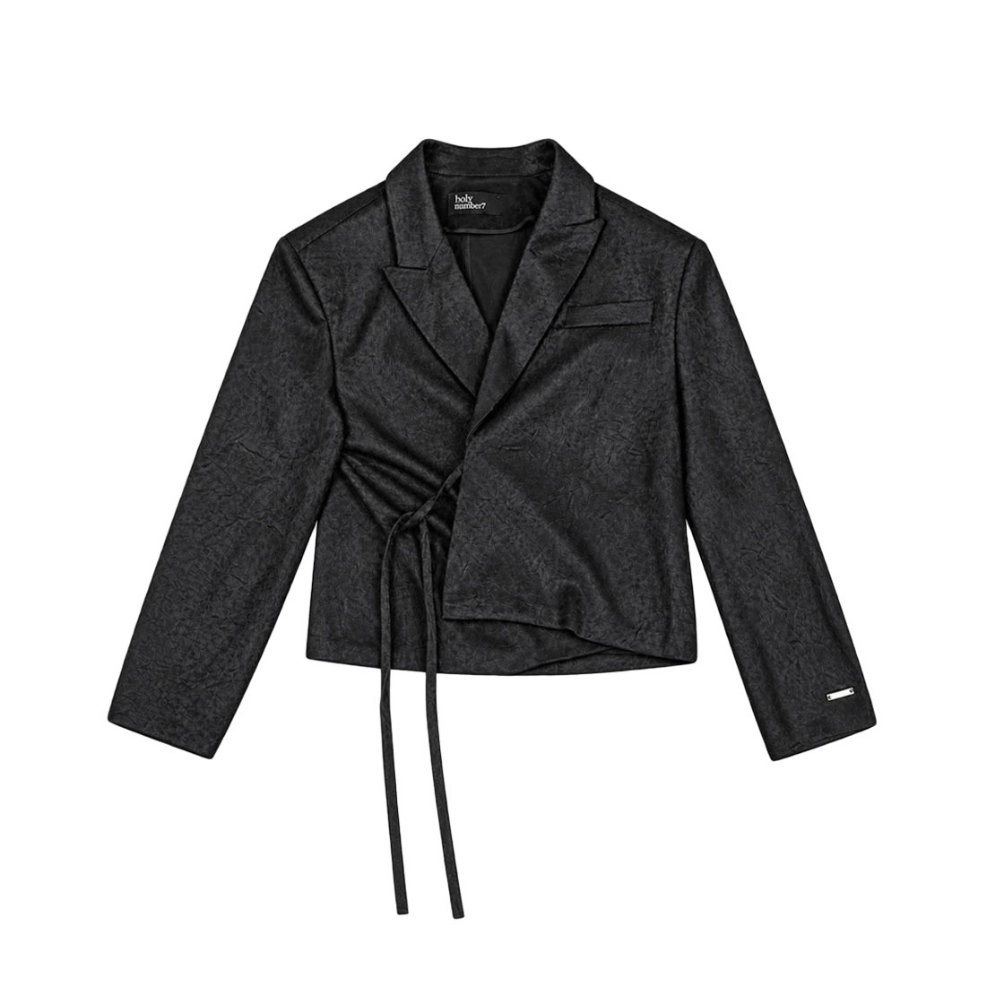 7JH2FC01WSB000 Holy Number 7 Twisted Wrap Tie Jacket