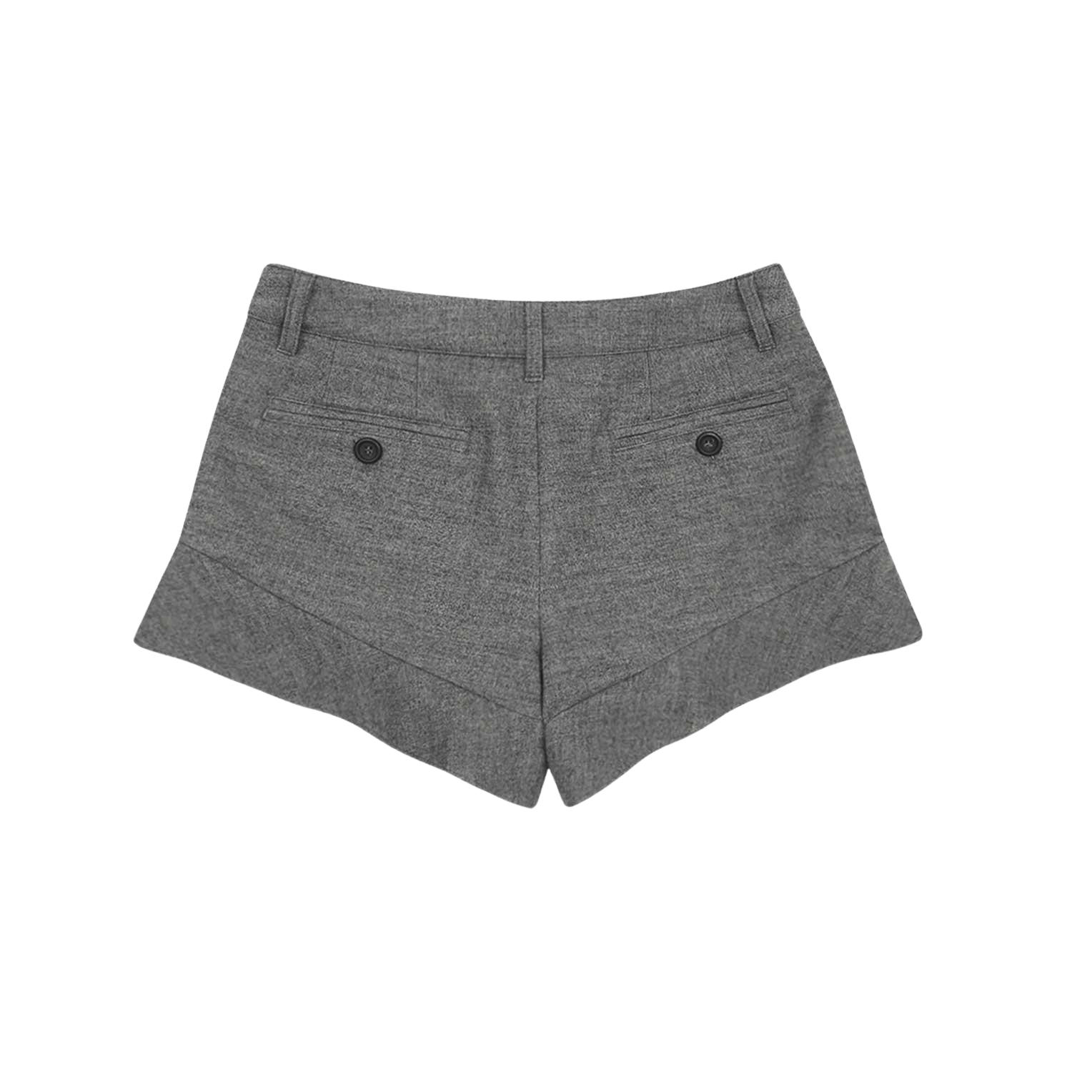 사파리스팟 프릴 울 숏 팬츠 차콜(Safarispot Frill Wool Short Pants Charcoal) - 2