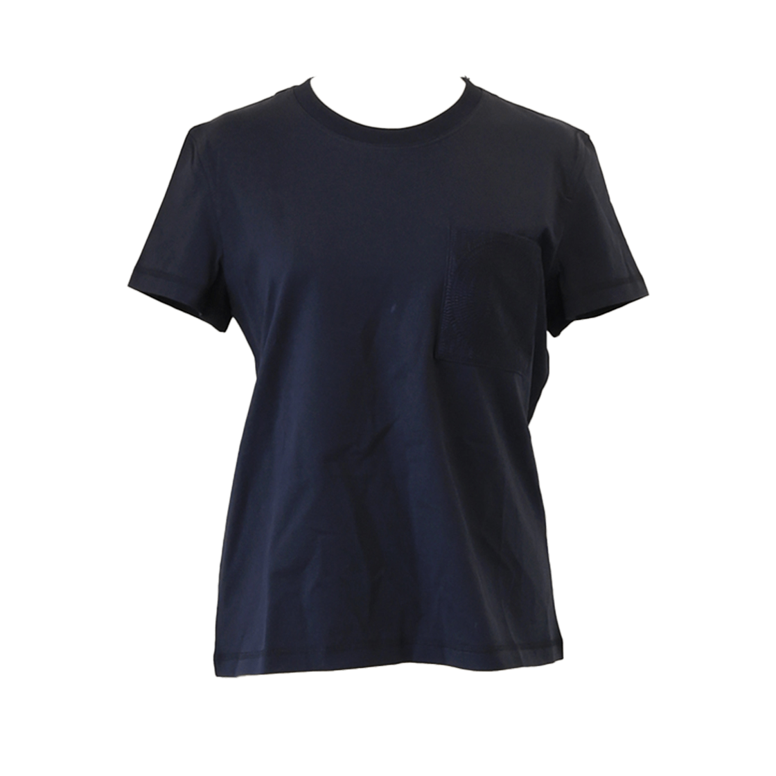 ITBDE8L863JQ Hermes Embroidered Pocket T Shirt Blue Noir