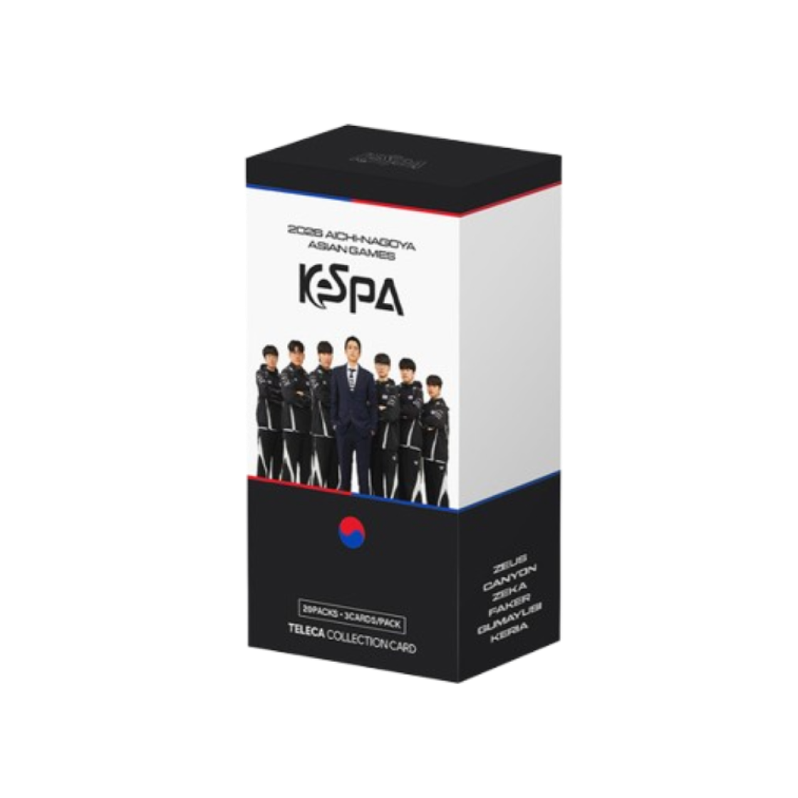 테레카 트레이딩 카드 2026 아시안게임 LoL 국가대표 박스 (20팩)(TELECA Trading Card 2026 Asian Game LoL Team Korea Authentic Box (Pack of 20)) - 1