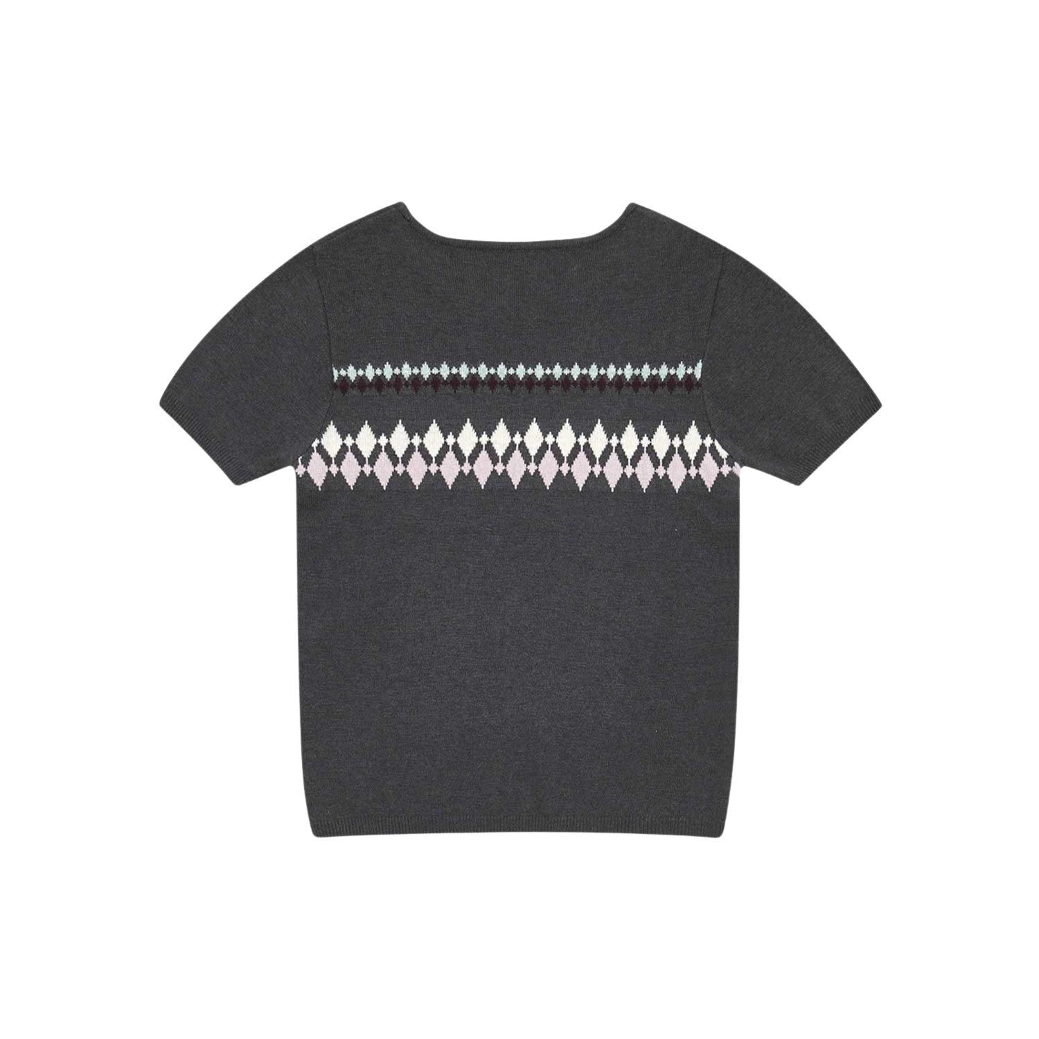 사파리스팟 체스트 패턴 하프 니트 차콜(Safarispot Chest Pattern Half Knit Charcoal) - 2