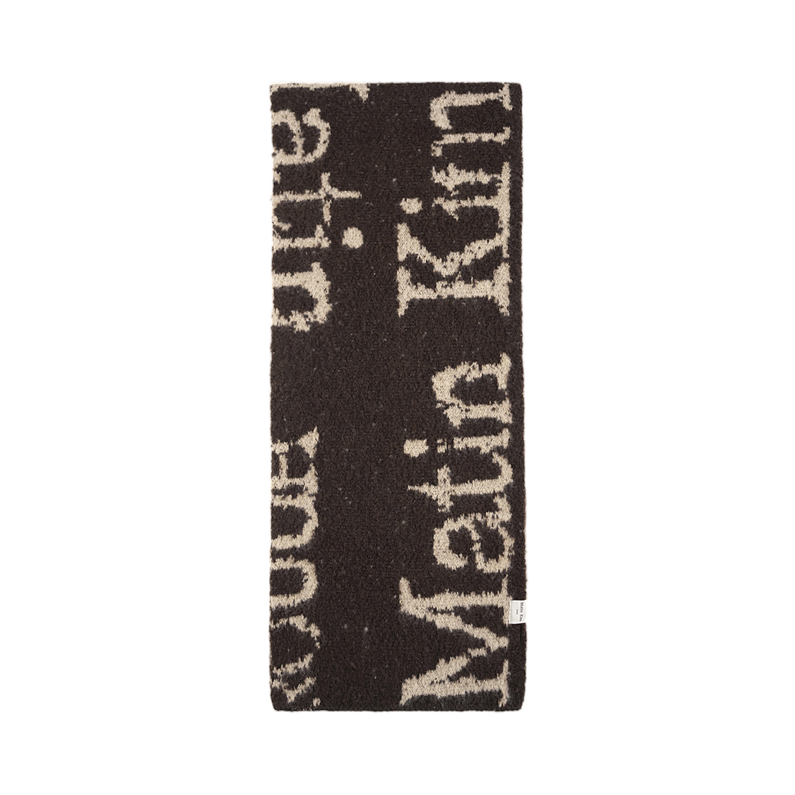MK2600MF004MBR Matin Kim Cracked Logo Muffler In Brown