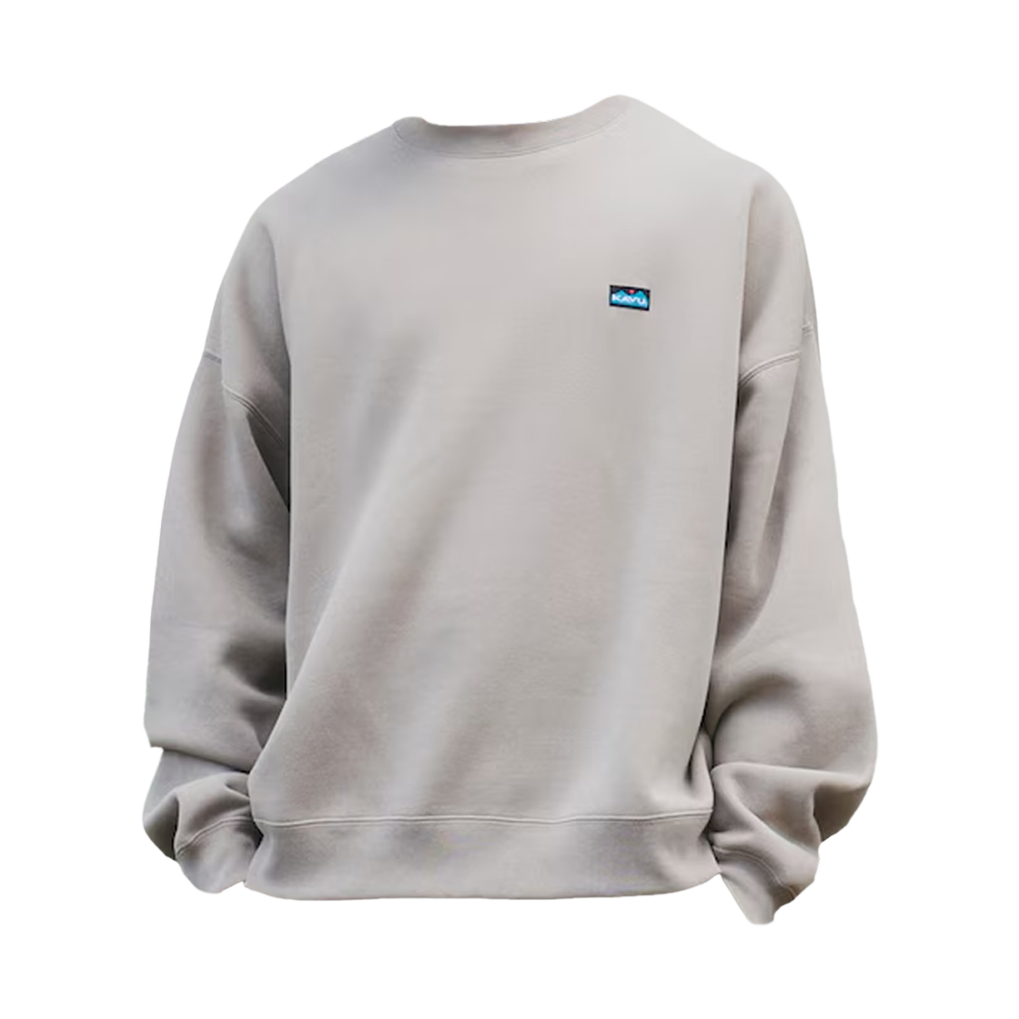 1223105100062 Freak's Store x Kavu Exclusive Virtual Logo Crew Neck Sweatshirt Limited Edition Beige