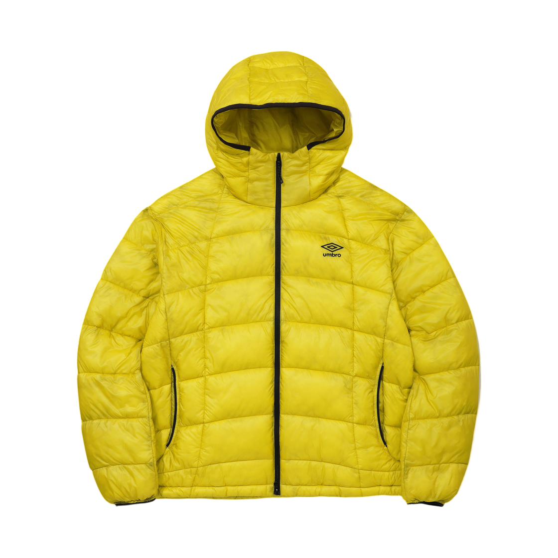 엄브로 엑스레이 후드 경량 패딩 자켓 옐로우(Umbro X-Ray Hooded Lightweight Padded Jacket Yellow)